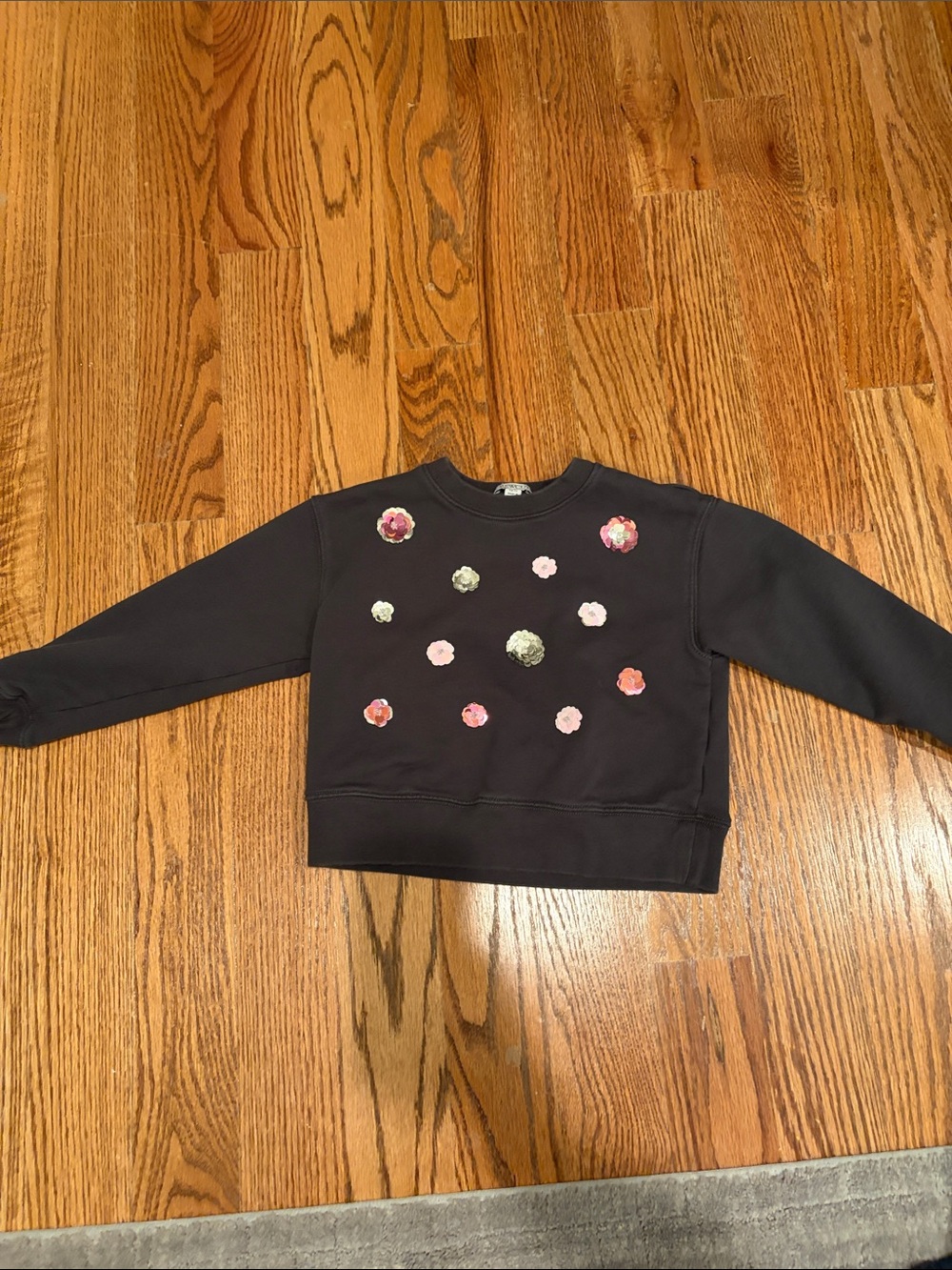 Crewcuts Black Sweatshirt with Branded Neck Tag